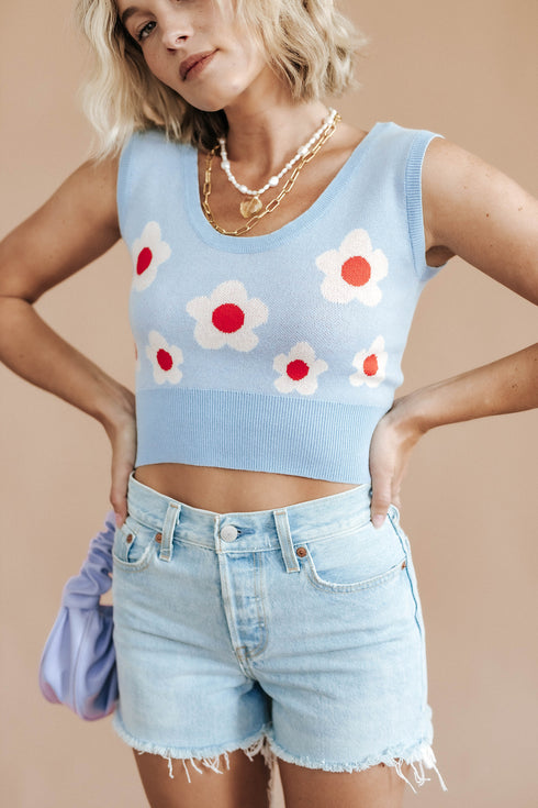 80's Baby Tank// Blue *RESTOCKED*